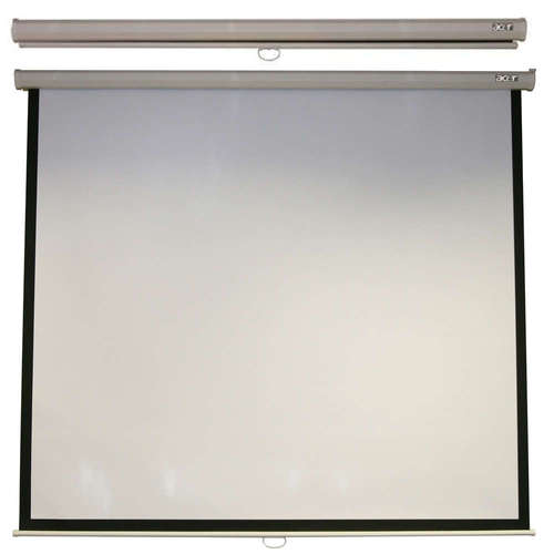 Екран за проектор Acer M87-S01MW, 87" (1:1), 177.8x177.8 см., бяла кутия. Спрян