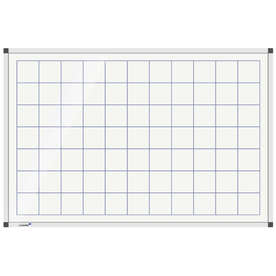 Бяла магнитна дъска с квадратчета 90x120 см. Legamaster 7-101754