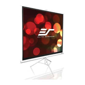 Екран на стойка трипод Elite Screen T85NWS1, 85“, 153x153 (1:1), височина 270/ 218 см., бяла стойка