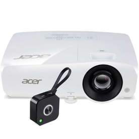 Проектор Acer P1360WBTi с Wireless презентационна система, бутон и адаптер