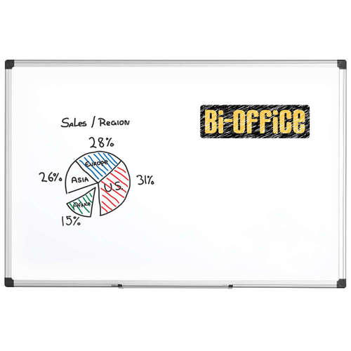 Бяла дъска 120х180 см. с алуминиева рамка Bi-Office Maya W MA2712178