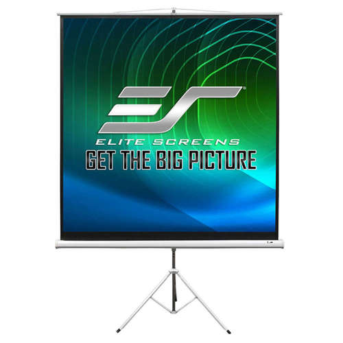 Екран на стойка трипод Elite Screen T119NWS1, 119“, 213.4х213.4 (1:1), височина 330/ 278 см., бяла стойка