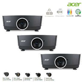 Acer инсталационни проектори F7200, F7500, F7600 със сменяеми обективи