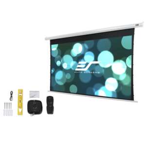 Електрически екран за проектор Elite Screen Electric100XHT Spectrum Tension, 100" (16:9), 221.5 x 124.5 см., бяла кутия спрян