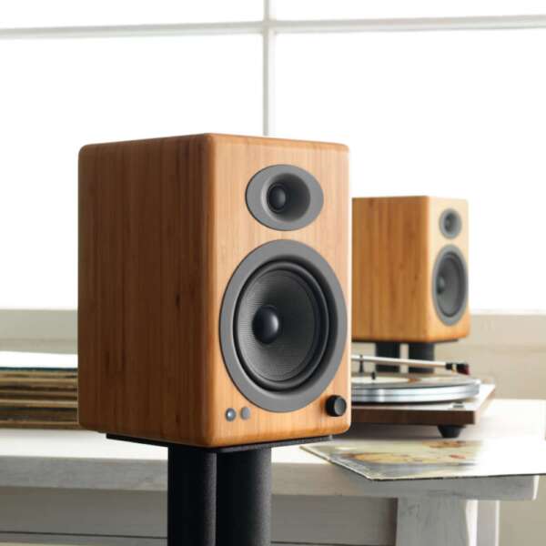 Активни тонколони Audioengine A5+ Home Music System с Bluetooth бамбук - Image 5