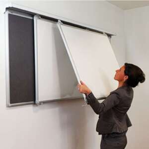 Магнитна бяла дъска с проекционно покритие Franken PRO Plus SC8803, 90x120 см.