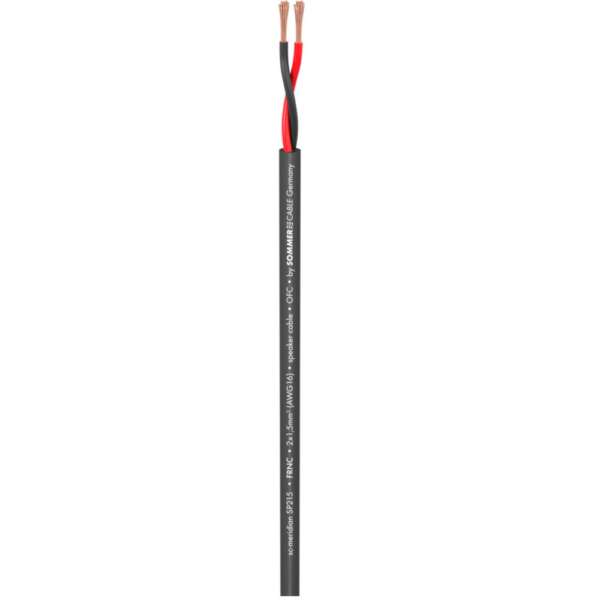 Кабел за тонколони Sommer Cable Meridian Install 2x2,5mm2 черен - Image 2