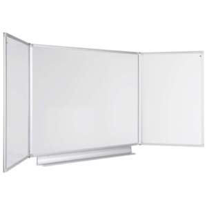 Магнитна тройна бяла дъска с емайлирано покритие Bi-Office INFINITY TRIO 120x240/480