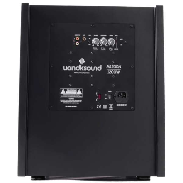 Активен субуфер UANDK Sound M1200-N черен - Image 3