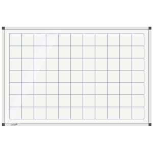 Бяла магнитна дъска с квадратчета 45x60 см. Legamaster 7-101735
