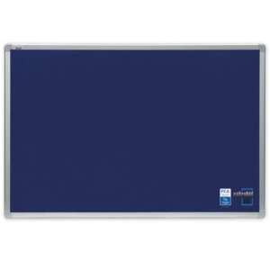 Коркова дъска 2х3 Office 90x120 см. с алуминиева рамка и синьо филцово покритие