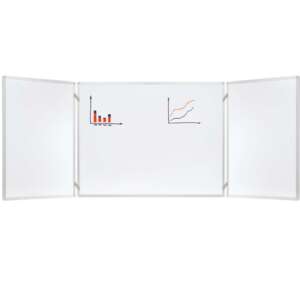 Тройна бяла магнитна дъска Franken K60/90, 60x90/ 60x180 см., емайлирана