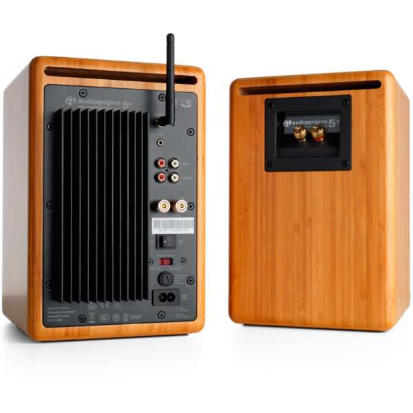 Активни тонколони Audioengine A5+ Home Music System с Bluetooth бамбук - Image 2